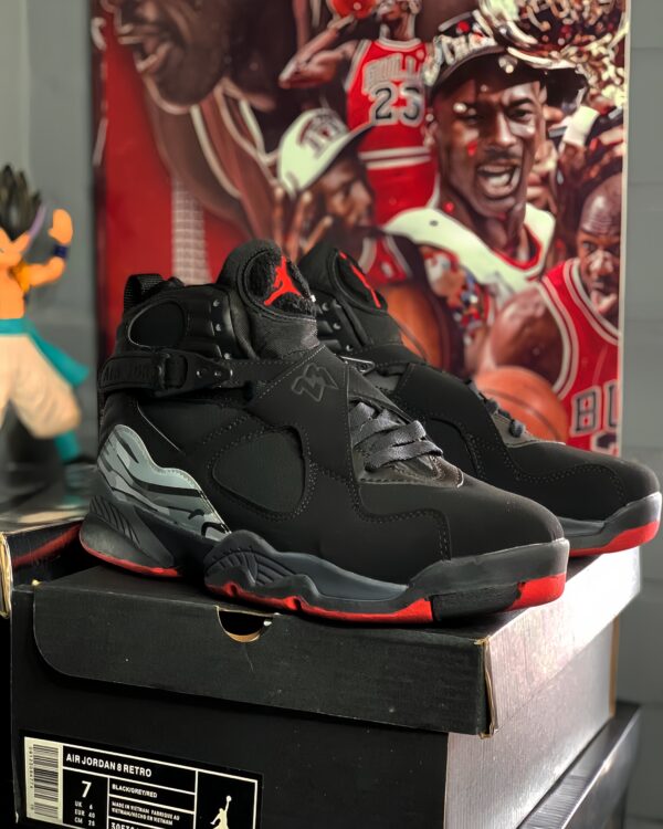Nike air jordan retro 8 "black gym red"